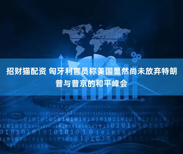 招财猫配资 匈牙利官员称美国显然尚未放弃特朗普与普京的和平峰会